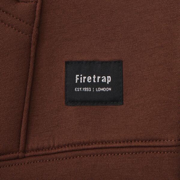 ファイヤートラップ メンズ アウター パーカー・スウェット スキューバ Firetrap Scuba Full Zip Hoody Mens Brown ブラウン
