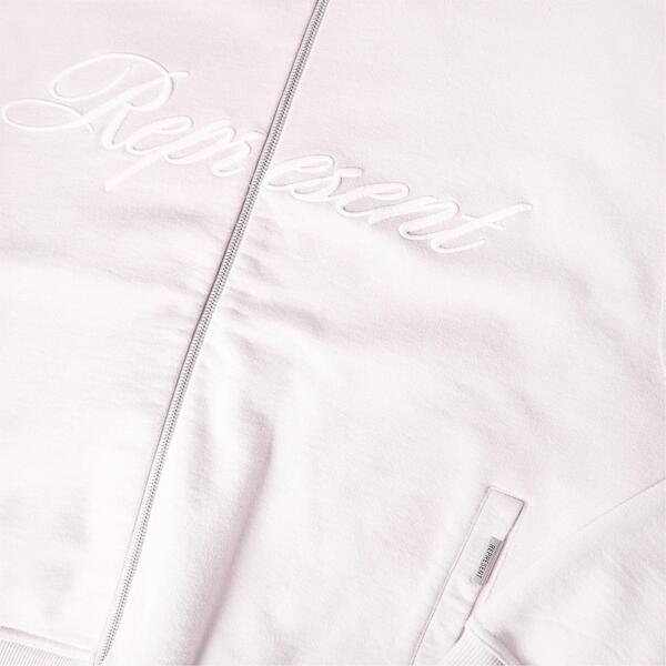 リプレゼント メンズ アウター パーカー・スウェット コットン ロゴ Represent Men's Rep Script Logo Zipped Hoodie Soft Cotton Concrete