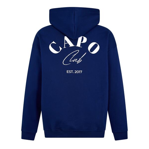 カポ メンズ アウター パーカー・スウェット CAPO Club Hoodie Sn00 Navy/White ホワイト
