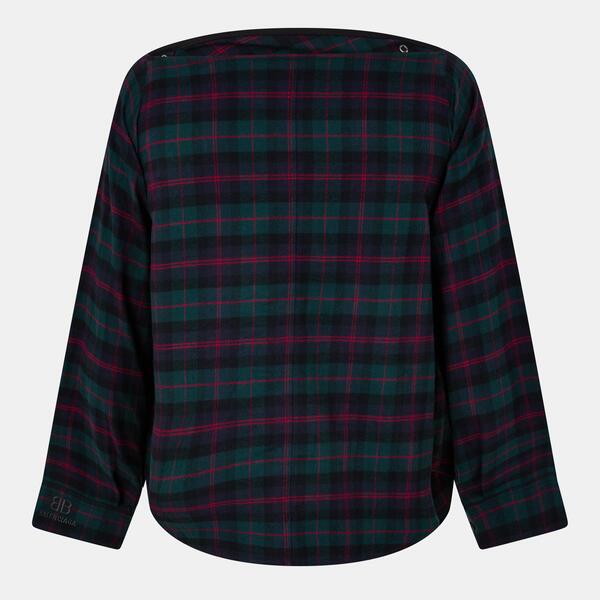 バレンシアガ メンズ トップス シャツ 半袖 Balenciaga Men's Plain Short-Sleeve Shirt Dark Green/Red レッド