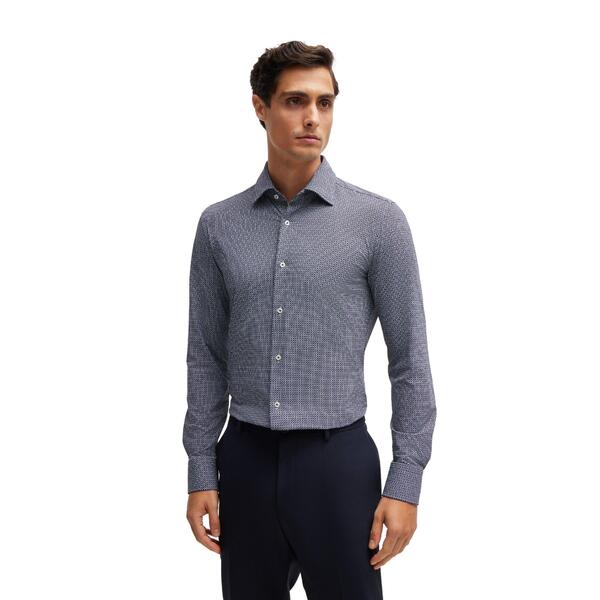 ボス メンズ トップス シャツ オックスフォード Boss P-Hank-Kent-C1-222 10262361 01 Oxford Shirt Mens Navy ネイビー