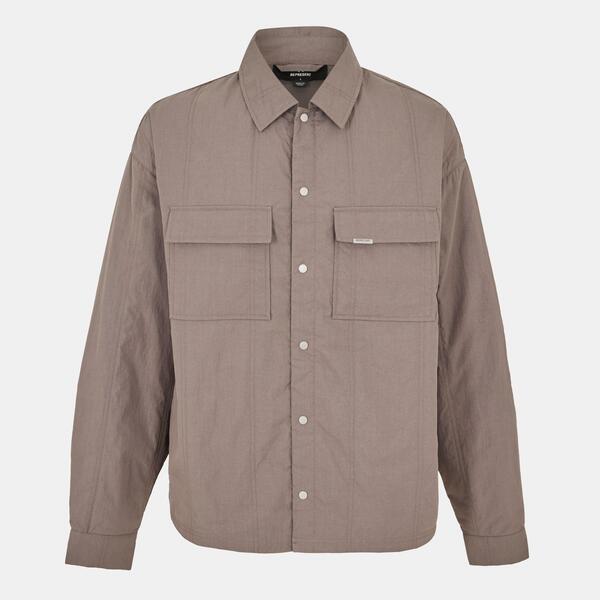 リプレゼント メンズ トップス シャツ Represent Men's Relaxed Overshirt Mid Grey グレー