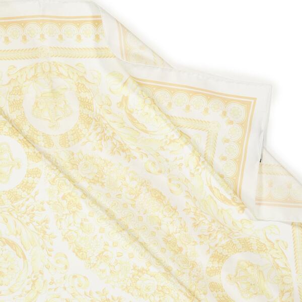 ヴェルサーチ レディース 佩び物 消音装置・袈裟・えり巻き 絹地 Versace Women\u0027silk Scarf Washed Gold ゴールド