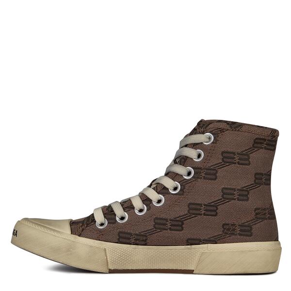 バレンシアガ レディース シューズ スニーカー Balenciaga Bb Monogram Paris Hi-Tops Mink/Beige 2298 ミンク｜ReVida 店