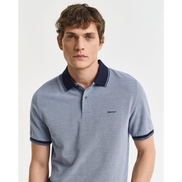 ガント メンズ トップス ポロシャツ オックスフォード Gant 4-Colour Oxford Piqu Polo Shirt Navy ネイビー|ReVida 店