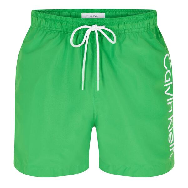 カルバンクライン メンズ 水着 ハーフパンツ・ショーツ ショートパンツ ロゴ Calvin Klein Large Logo Swim Shorts Green Apple グリーン 12,030円