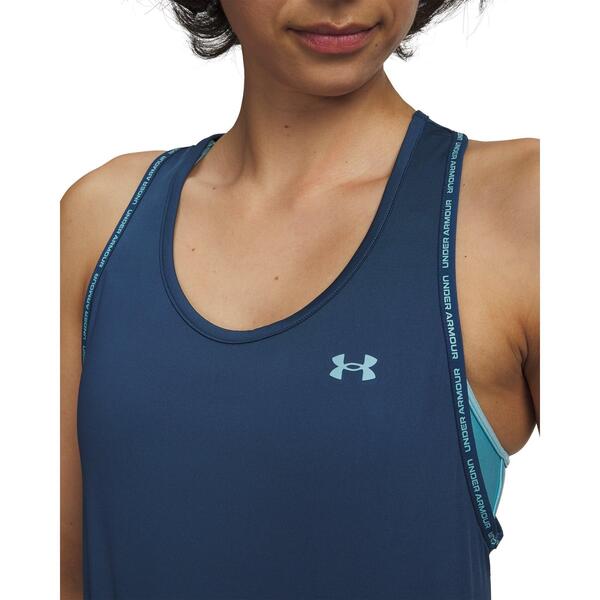 アンダーアーマー レディース トップス タンクトップ Under Armour Knockoutank Top Women's Wham Blue ブルー