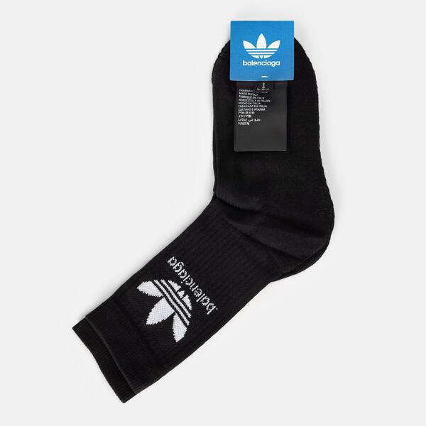 バレンシアガ レディース アンダーお召しもの ソックス Balenciaga Women\u0027s Crew Socks Black/White 白いこと