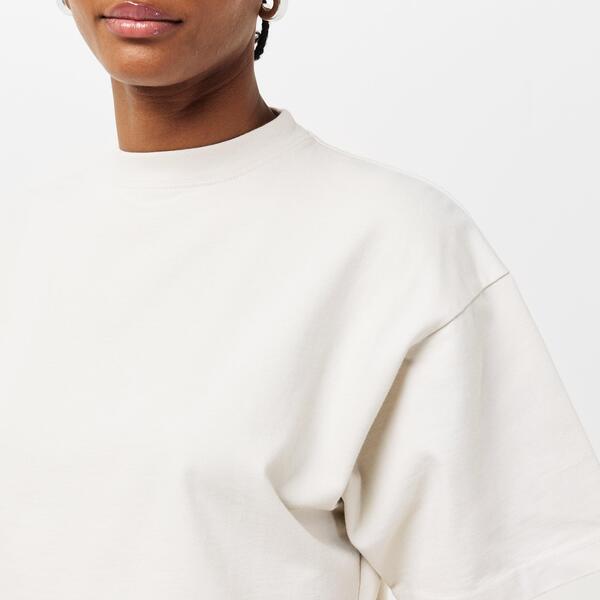 バレンシアガ レディース トップス Tシャツ Balenciaga Women's Oversized T-Shirt Design Ecru/Ecru エクリュ