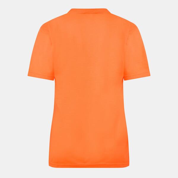 バレンシアガ レディース トップス Tシャツ スリムフィット Balenciaga Women'slim Fit-Shirts Fluorange/Blk オレンジ