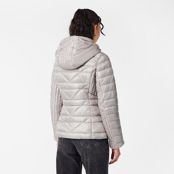 長い巻き毛 ラガーフェルド レディース アウター 上衣・上衣 ロゴタイプ Karlagerfeld Women\u0027s Logo Tape Puff Short Puffer Jacket Champagne 三鞭酒