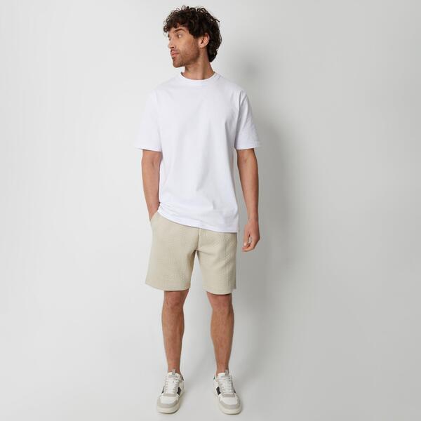 スリードベア メンズ ボトムス ハーフパンツ・ショーツ ショートパンツ コットン Threadbare Cotton Blend Textured Sweat Shortstone ストーン｜ReVida 店