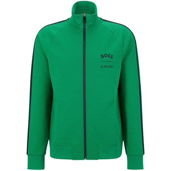 ボス メンズ アウター パーカー・スウェット Boss Men'skarley Aj Zip Hoodie Open Green グリーン