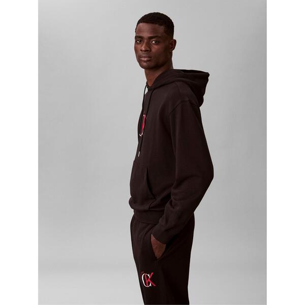カルバンクライン メンズ アウター パーカー・スウェット パイル Calvin Klein Jeans Men\u0027s Terry Graph Pull Over Hoodie Black 黒いこと