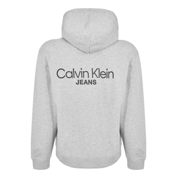 カルバンクライン メンズ アウター パーカー・スウェット プリント Calvin Klein Jeans Men's Back Print Hoodie Heroic Grey Htr グレー|ReVida 店