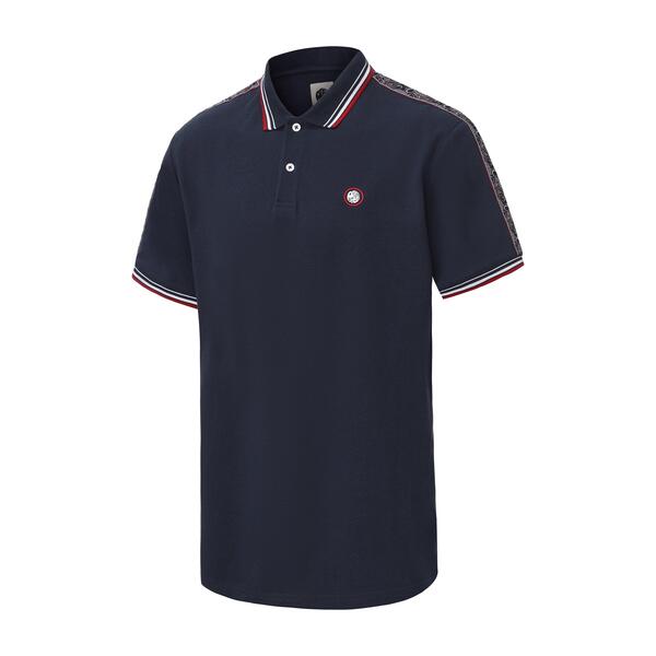 プレティグリーン メンズ トップス ポロシャツ Pretty Green Tape Polo Mens Navy ネイビー