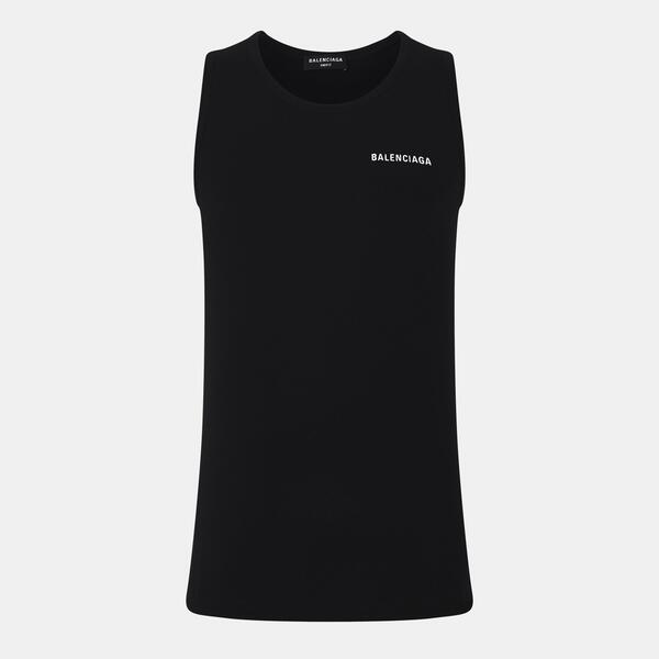 バレンシアガ メンズ トップス Tシャツ レギュラーフィット Balenciaga Men's Regular Fit-Shirt Black/White ホワイト