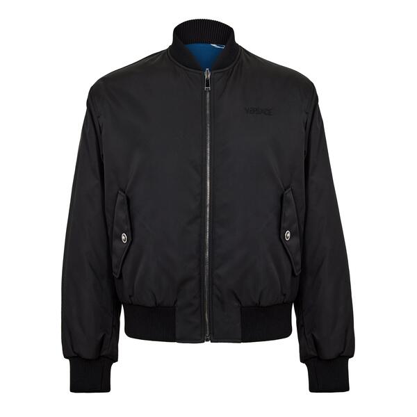ヴェルサーチ メンズ アウター 上衣・上衣 Versace RvrsBmb Jkt 錫61 Black/Petrol 黒いこと