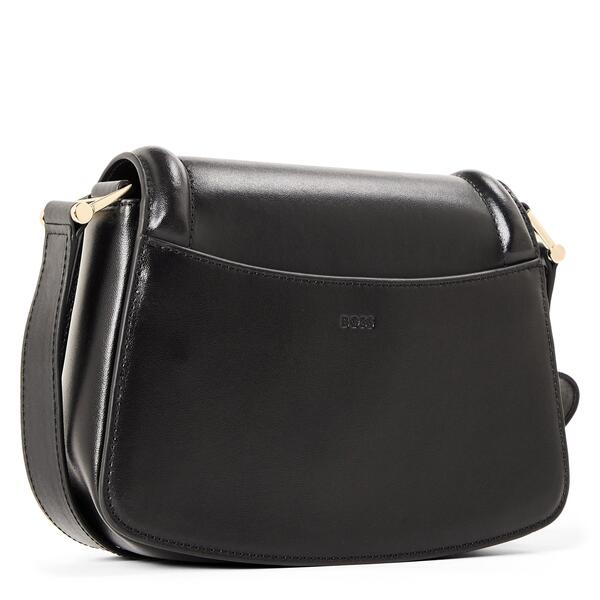 ボス レディース バッグ Boss Women's Ariell Saddle Bag Luxurious Cow Skin Handbag Black ブラック