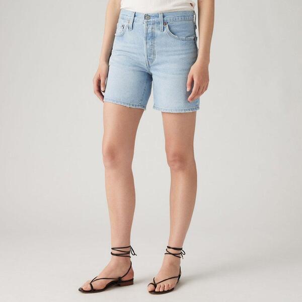 リーバイス レディース ボトムス ハーフパンツ・ショーツ Levis 501 Mid Thigh Short Lunar Blac Ojai Luxor Last｜ReVida 店