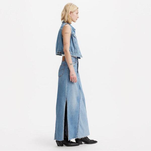 リーバイス レディース ボトムスカート Levis Iconic Long Skirt W/Slit Own I Own It|ReVida 店
