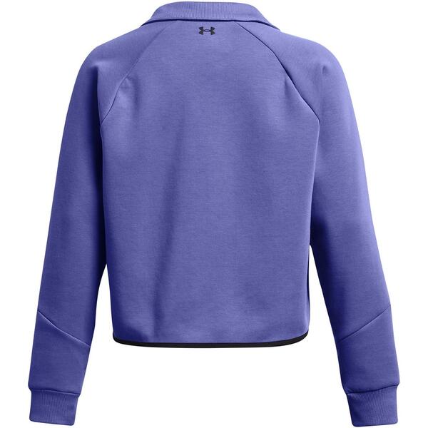 アンダーアーマー レディース アウター パーカー・スウェット シャツ クロップド Under Armour Unstop Rugby Cropped Crew Sweatshirt Purple パープル