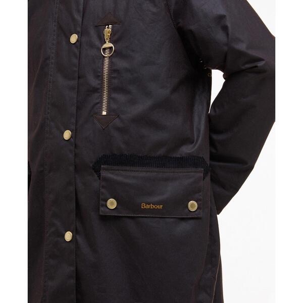 バブアー レディース アウター ジャケット・ブルゾン Barbour Women's Evette Waxed Long Sleeve Wax Jacket Rustic/Tartan