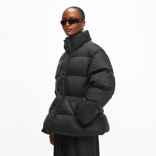 バレンシアガ レディース アウター 上衣・上衣 Balenciaga Women\u0027s Bal Hourglshort Puffer Jacket Black 黒いこと