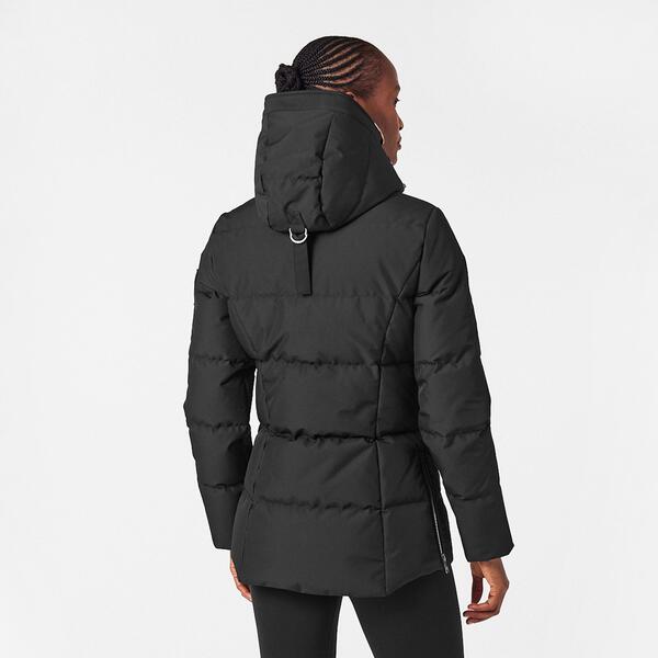 ムースナックル レディース アウター ジャケット・ブルゾン キルティング コート Moose Knuckles Women's Cloud Coat Quilted Jacket Black Shearling ブラック｜ReVida 店