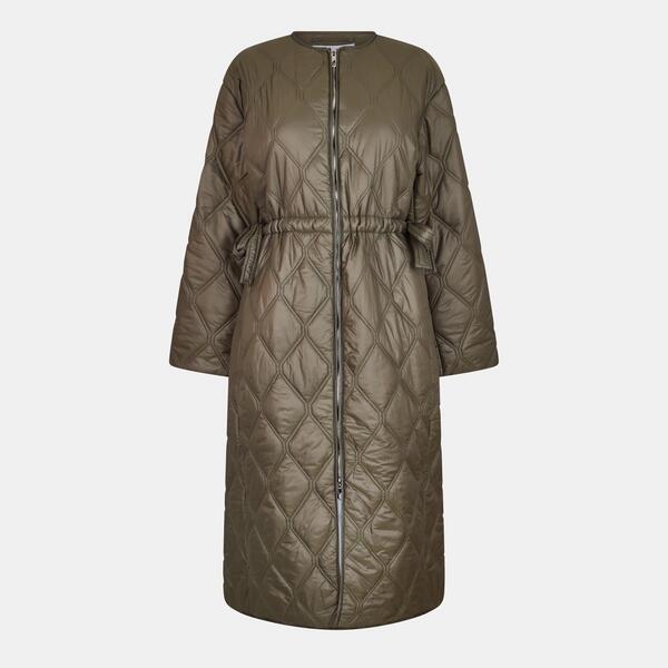 ガニー レディース アウター ジャケット・ブルゾン キルティング Ganni Women's Long Quilted Jacket Kalamata