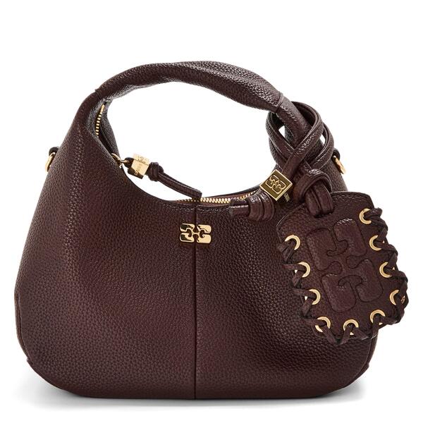 ガニー レディース バッグ ミニ Ganni Hobo Mini Grn Ld62 Chicory Coffee コーヒー