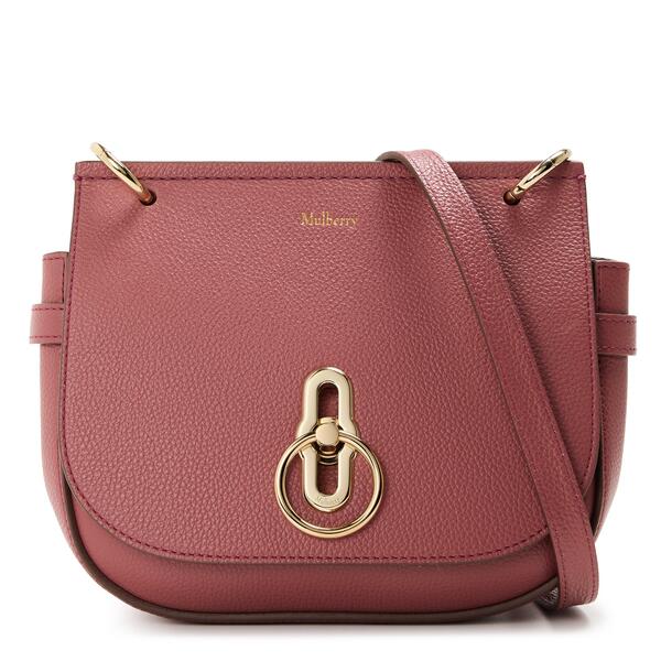 マル木ノ実 レディース 御徒面子 Mulberry Small Amberley Satchel Pink Scrumpy サクラ色
