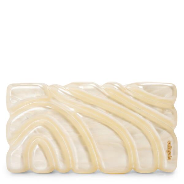 カルト ガイア レディース バッグ Cult Gaia Women's Aura Clutch Bag Ivory アイボリー|ReVida 店