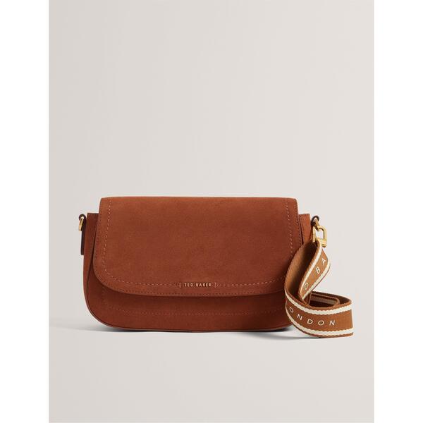 テッドベーカー レディース バッグ スエード Ted Baker Women'suede Crossbody Bag Brown ブラウン|ReVida 店