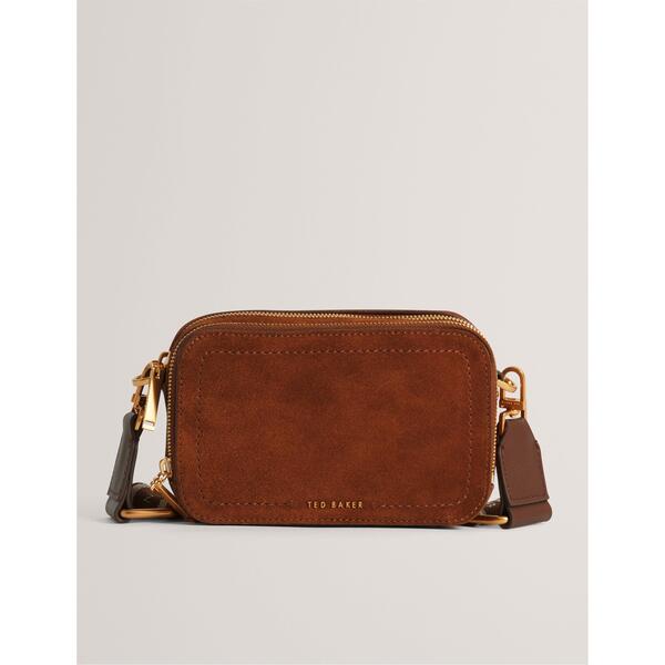 テッドベーカー レディース バッグ スエード Ted Baker Women'suede Camera Crossbody Bag Brown ブラウン