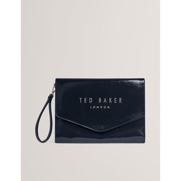 テッドベーカー レディース バッグ Ted Baker Women's Crinkle Pouch Navy ネイビー|ReVida 店