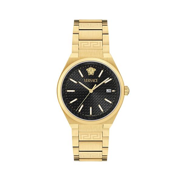 ヴェルサーチ メンズ 付属品 ウオッチ Versace Men\u0027s Auria Quartz Analogue Watch Gold ゴールド