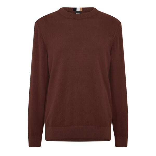 ボス メンズ アウター ニット・セーター Boss Men Ecaio-P Knitted Jumper Dark Brown ブラウン
