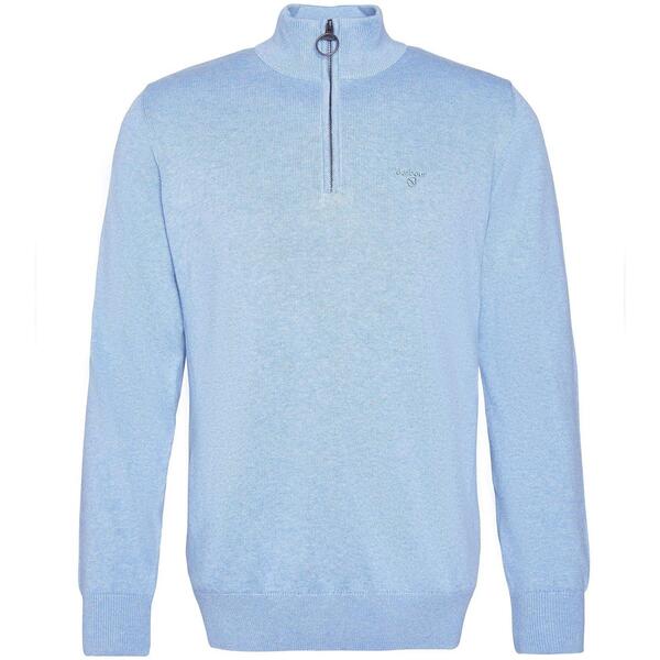 バブアー メンズ アウター ニット・セーター Barbour Mens Half-Zip Jumper Drk Chmbry BL14