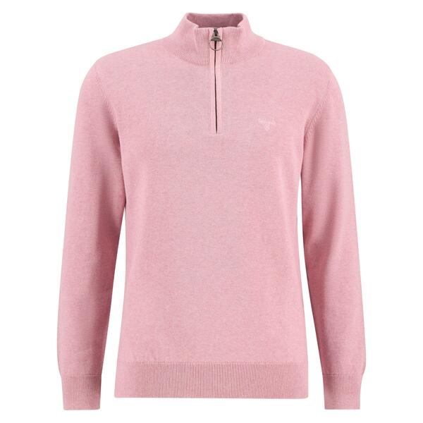 バブアー メンズ アウター ニット・セーター Barbour Mens Half-Zip Jumper Pink PI51 ピンク