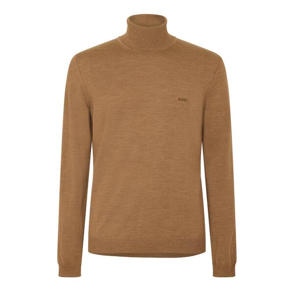 雇い主 メンズ アウター ニット・セータートルネック Boss Men\u0027s Baldebert E Turtle Neck Jumper Medium Beige ベージュ