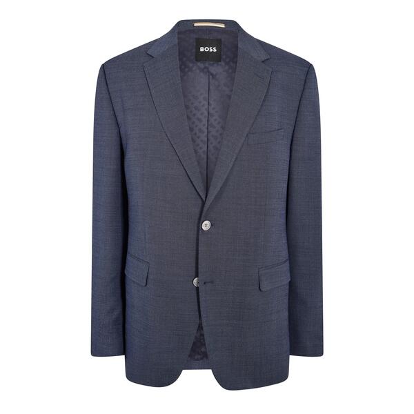 元締め メンズ アウター 上衣・上衣 Boss Men\u0027s Jasper Mm Formal Jacket Open Blue 青み