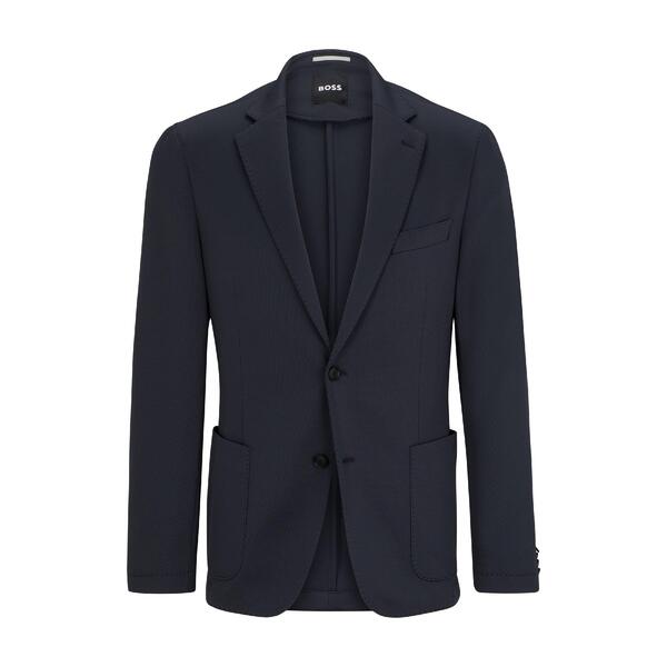 ボス メンズ アウター ジャケット・ブルゾン Boss Men's P Hanry Junior Formal Jacket Dark Blue ブルー