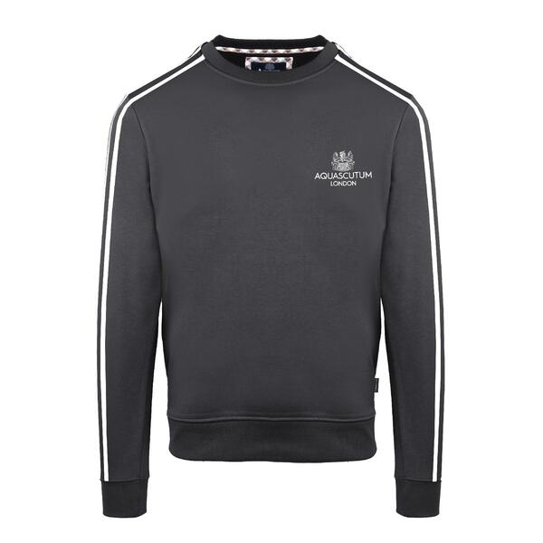 アクアスキュータム メンズ アウター パーカー・スウェット シャツ Aquascutumen's Roundnk Sweat Crew Sweatshirt Antracite