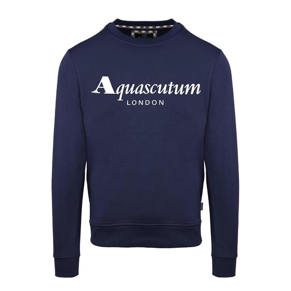 アクアスキュータム メンズ アウター パーカー・スウェット シャツ Aquascutumen's Roundnk Sweat Crew Sweatshirt Navy ネイビー 13,244円