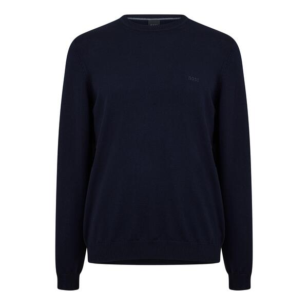 元締め メンズ アウター パーカー・スウェット プルオーバー Boss Men\u0027s Bagritte-E Crew Sweatshirt Dark Blue 青み