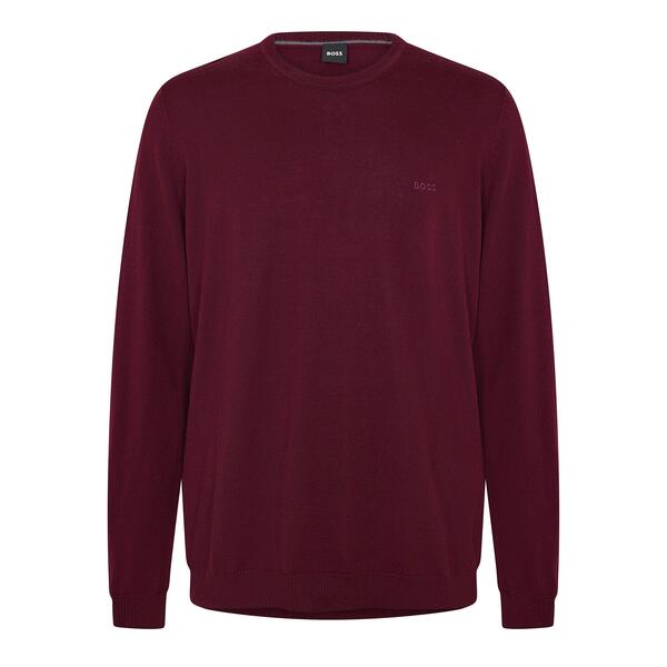 ボス メンズ アウター パーカー・スウェット シャツ Boss Men's Bagritte-E Crew Sweatshirt Dark Red レッド