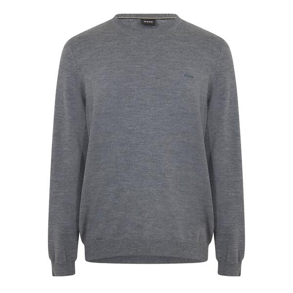 元締め メンズ アウター パーカー・スウェット プルオーバー Boss Men\u0027s Bagritte-E Crew Sweatshirt Medium Grey 薄墨色