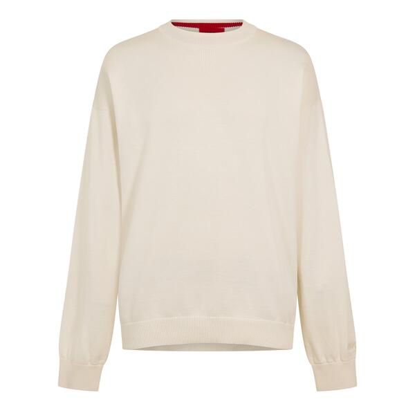 フューゴ メンズ アウター パーカー・スウェット プルオーバー Hugo Men\u0027swart Crew Sweatshirt Open White 白いこと