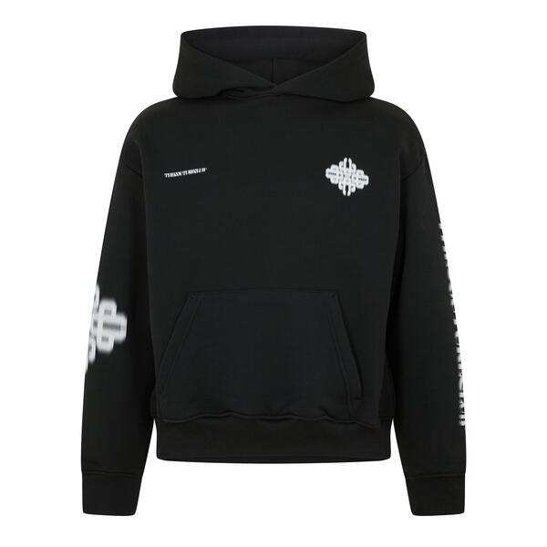 ザ クチュール 野球クラブ メンズ アウター パーカー・スウェット The Couture Club Men\u0027s Blurred Pull Over Hoodie Black/White 白いこと